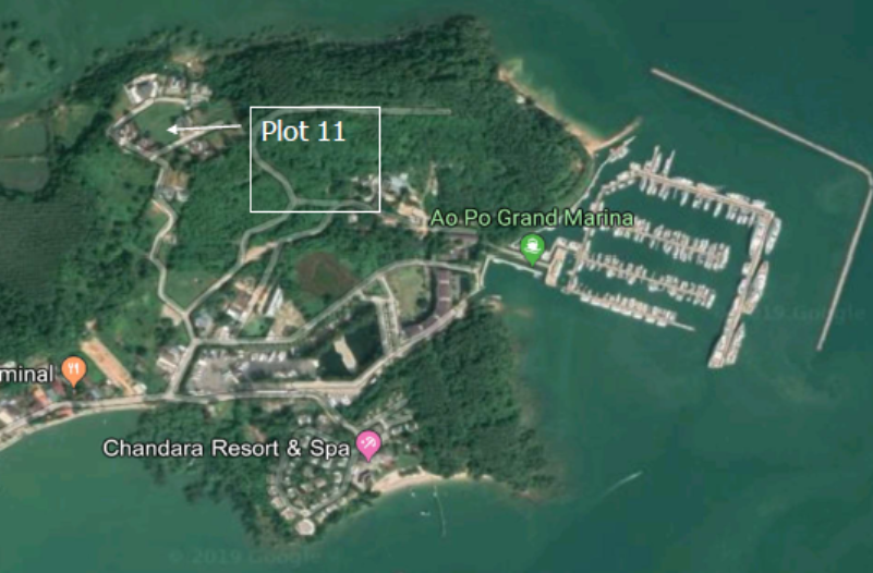 1,200 sqm Sea View Land Plot For Sale in the Estate Beachfront, Ao Po-4