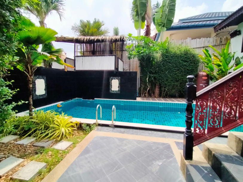 Balinese Style Four Bedroom Two Storey Home with Pool in Rawai. Pets Friendly.-5
