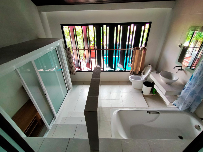 Balinese Style Four Bedroom Two Storey Home with Pool in Rawai. Pets Friendly.-15