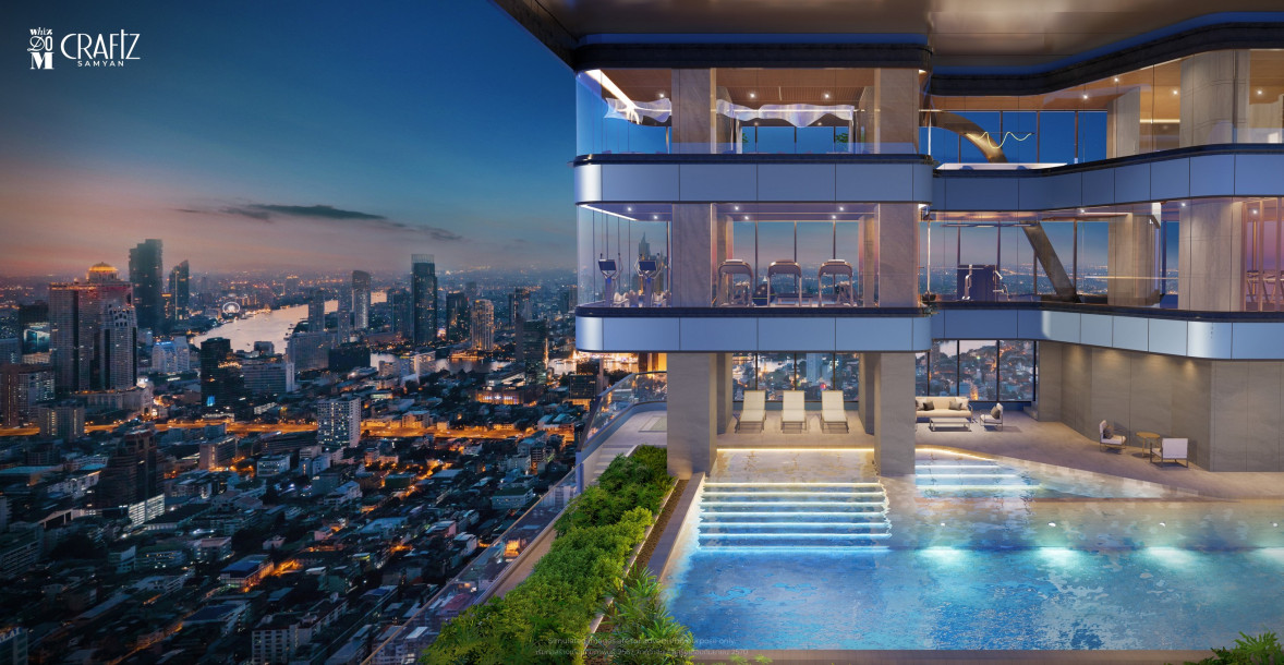 New Luxury High-Rise 55 Storey Condo with Excellent Facilities and City and Chao Phraya River Views at Samyan – Rama IV-95