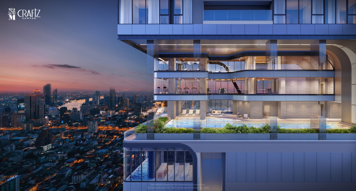 New Luxury High-Rise 55 Storey Condo with Excellent Facilities and City and Chao Phraya River Views at Samyan – Rama IV-92